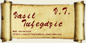 Vasil Tufegdžić vizit kartica
